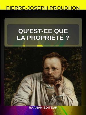 cover image of Qu'est-ce que la propriété ?